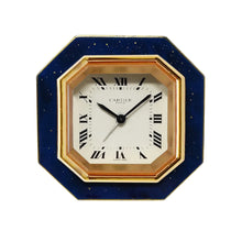 Load image into Gallery viewer, 1980s Gorgeous Cartier Alarm Clock Pendulette. Made in Swiss - Madinteriorart by Maden