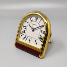 Load image into Gallery viewer, 1980s Gorgeous Cartier Romane Alarm Clock Pendulette. Made in Swiss Madinteriorart by Maden
