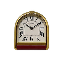 Load image into Gallery viewer, 1980s Gorgeous Cartier Romane Alarm Clock Pendulette. Made in Swiss Madinteriorart by Maden