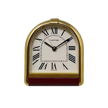 Load image into Gallery viewer, 1980s Gorgeous Cartier Romane Alarm Clock Pendulette. Made in Swiss Madinteriorart by Maden
