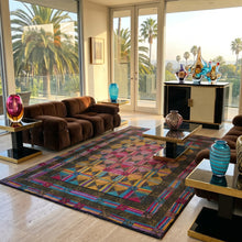 Load image into Gallery viewer, 1980s Gorgeous Geometric Italian Woolen Rug by Missoni for T&J Vestor Madinteriorart by Maden
