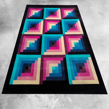Load image into Gallery viewer, 1980s Gorgeous Geometric Italian Woolen Rug by Missoni for T&amp;J Vestor Madinteriorart by Maden
