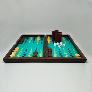 1980s Gorgeous Piero Fornasetti Backgammon in Excellent condition. Made in Italy Madinteriorart by Maden