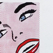 Load image into Gallery viewer, 1980s Original Stunning Roy Lichtenstein "Smile Girl" Limited Edition Lithograph Madinteriorart by Maden