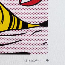 Load image into Gallery viewer, 1980s Original Stunning Roy Lichtenstein "Smile Girl" Limited Edition Lithograph Madinteriorart by Maden
