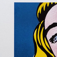 Load image into Gallery viewer, 1980s Original Stunning Roy Lichtenstein "Smile Girl" Limited Edition Lithograph Madinteriorart by Maden