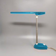 Load image into Gallery viewer, 1990s Gorgeous Blue Table Lamp "Microlight" by Ernesto Gismondi for Artemide. Made in Italy Madinteriorart by Maden