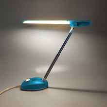 Load image into Gallery viewer, 1990s Gorgeous Blue Table Lamp "Microlight" by Ernesto Gismondi for Artemide. Made in Italy Madinteriorart by Maden