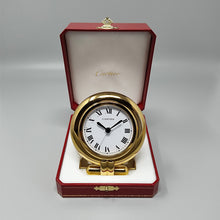 Load image into Gallery viewer, 1990s Gorgeous Cartier alarm clock pendulette "Colisee". Made in France - Madinteriorart by Maden
