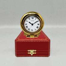 Load image into Gallery viewer, 1990s Gorgeous Cartier alarm clock pendulette "Colisee". Made in France Madinteriorart by Maden