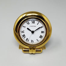 Load image into Gallery viewer, 1990s Gorgeous Cartier alarm clock pendulette "Colisee". Made in France Madinteriorart by Maden