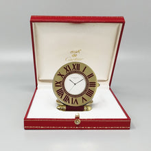 Load image into Gallery viewer, 1990s Gorgeous Cartier Alarm Clock Pendulette. Made in France. Madinteriorart by Maden