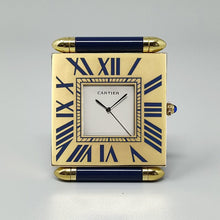 Load image into Gallery viewer, 1990s Gorgeous Cartier Alarm Clock Pendulette. Made in Swiss Madinteriorart by Maden