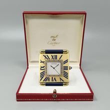 Load image into Gallery viewer, 1990s Gorgeous Cartier Alarm Clock Pendulette. Made in Swiss Madinteriorart by Maden