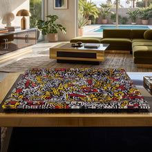 Load image into Gallery viewer, 1990s Pop Art Keith Haring Serving Tray by Café des Arts. Made in Italy Madinteriorart by Maden