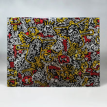 Load image into Gallery viewer, 1990s Pop Art Keith Haring Serving Tray by Café des Arts. Made in Italy Madinteriorart by Maden