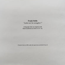 Load image into Gallery viewer, 2000s Stunning Frank Stella (After) "Lettre Sur Les Aveugles" Limited Edition Lithograph by Adagp-Paris Madinteriorart by Maden
