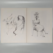 Load image into Gallery viewer, Saul Steinberg "Derriere Le Miroir" n. 157 with Fourteen Lithographs by Maeght Editeur. Madinteriorart by Maden
