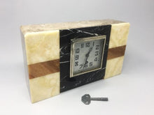 Load image into Gallery viewer, 1930s Astonishing Art Deco French Marble Clock Manufrance Madinteriorartshop by Maden
