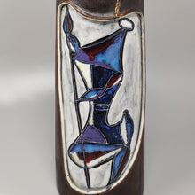 Load image into Gallery viewer, 1950s Gorgeous Marcello Fantoni Ceramic Vase Encased in Leather. Made in Italy Madinteriorartshop by Maden