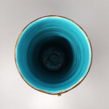 Load image into Gallery viewer, 1950s Gorgeous Marcello Fantoni Ceramic Vase Encased in Leather. Made in Italy Madinteriorartshop by Maden