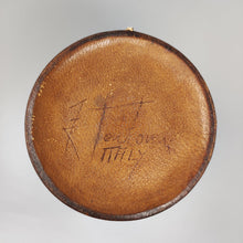 Load image into Gallery viewer, 1950s Gorgeous Marcello Fantoni Ceramic Vase Encased in Leather. Made in Italy Madinteriorartshop by Maden