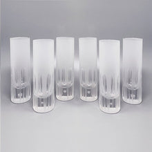 Load image into Gallery viewer, 1960 Gorgeous Ice Bucket with 6 Glasses in Hand Cut Lead Crystal by Kristal. Made in Italy Madinteriorart by Maden