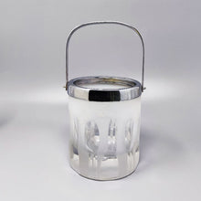 Load image into Gallery viewer, 1960 Gorgeous Ice Bucket with 6 Glasses in Hand Cut Lead Crystal by Kristal. Made in Italy Madinteriorart by Maden