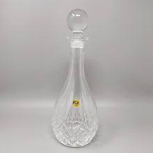 Load image into Gallery viewer, 1960s Elegant Italian Mid Century Vintage Crystal Decanter with 6 Crystal Glasses Madinteriorart by Maden