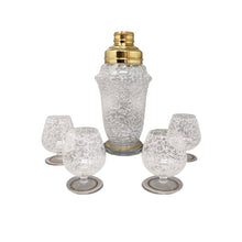 Load image into Gallery viewer, 1960s Stunning Cocktail Shaker Set with Four Glasses. Made in Italy Madinteriorart by Maden