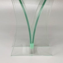 Load image into Gallery viewer, 1960s Vase in Acid Crystal, Aquamarine Color. Made in italy Madinteriorartshop by Maden