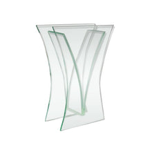 Load image into Gallery viewer, 1960s Vase in Acid Crystal, Aquamarine Color. Made in italy Madinteriorartshop by Maden