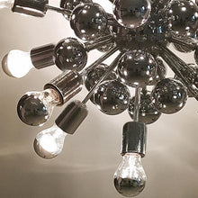 Load image into Gallery viewer, 1970s Astonishing Chandelier Sputnik by Goffredo Reggiani in Chrome. Made in Italy Madinteriorart by Maden