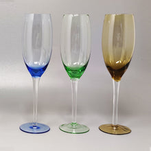Load image into Gallery viewer, 1970s Astonishing Set of Six Murano Glasses by Nason. Made in Italy Madinteriorart by Maden