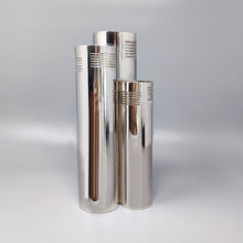 Load image into Gallery viewer, 1970s Astonishing Space Age Silver Plated Vase by Sassetti. Handmade. Made In italy Madinteriorart by Maden
