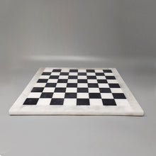 Load image into Gallery viewer, 1970s Gorgeous Black and White Chess Set in Volterra Alabaster Handmade Made in Italy Madinteriorart by Maden