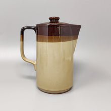 Load image into Gallery viewer, 1970s Gorgeous Brown Coffee Set in Faenza Ceramic. Handmade Made in Italy Madinteriorartshop by Maden