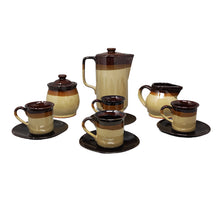 Load image into Gallery viewer, 1970s Gorgeous Brown Coffee Set in Faenza Ceramic. Handmade Made in Italy Madinteriorartshop by Maden
