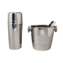 Load image into Gallery viewer, 1970s Gorgeous Cocktail Shaker With Ice Bucket by Mepra. Made in Italy Madinteriorart by Maden