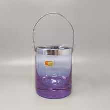 Load image into Gallery viewer, 1970s Gorgeous Crystal Ice Bucket with 6 Glasses by Ivat. Made in Italy Madinteriorart by Maden