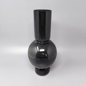 1970s Gorgeous Dark Green Vase by Ca dei Vetrai in Murano Glass. Made in Italy Madinteriorart by Maden