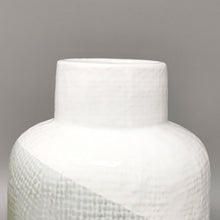 Load image into Gallery viewer, 1970s Gorgeous Green And White Vase in Ceramic by F.lli Brambilla. Made in Italy Madinteriorartshop by Maden