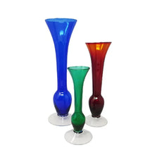 Load image into Gallery viewer, 1970s Gorgeous Set of 3 Vases by Seguso, in Murano Glass, Made in Italy Madinteriorart by Maden