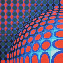 Load image into Gallery viewer, 1970s Original Gorgeous Victor Vasarely Op Art Limited Edition Lithograph Madinteriorart by Maden