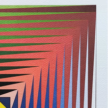 Load image into Gallery viewer, 1970s Original Gorgeous Victor Vasarely "Vonal Prim" Limited Edition Lithograph Madinteriorart by Maden