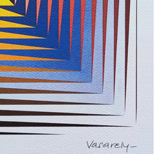 Load image into Gallery viewer, 1970s Original Gorgeous Victor Vasarely "Vonal Prim" Limited Edition Lithograph Madinteriorart by Maden