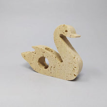 Load image into Gallery viewer, 1970s Original Rare Travertine Swan Sculpture designed by Enzo Mari for F.lli Mannelli. Made in Italy Madinteriorart by Maden