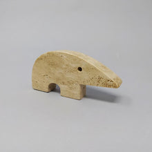 Load image into Gallery viewer, 1970s Set of 4 Original Travertine Anteater Sculptures designed by Enzo Mari for F.lli Mannelli Madinteriorart by Maden