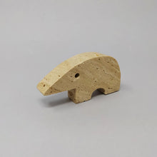 Load image into Gallery viewer, 1970s Set of 4 Original Travertine Anteater Sculptures designed by Enzo Mari for F.lli Mannelli Madinteriorart by Maden
