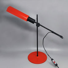Load image into Gallery viewer, 1970s Stunning Red Table Lamp by Veneta Lumi. Made in Italy Madinteriorart by Maden